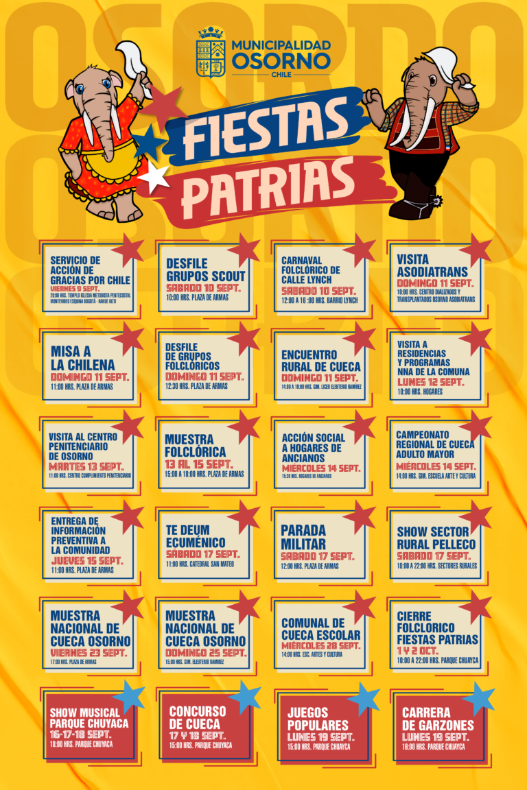 Programa Fiestas Patrias 2022